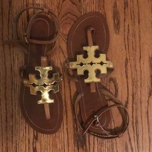 Tory Burch Logo Sandals